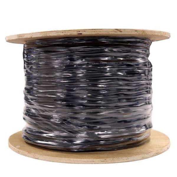 Dynamix DYNAMIX 305m Cat6 UTP EXTERNAL Dual Sheath Solid Cable Roll, C-C6EXDS-SLDBK