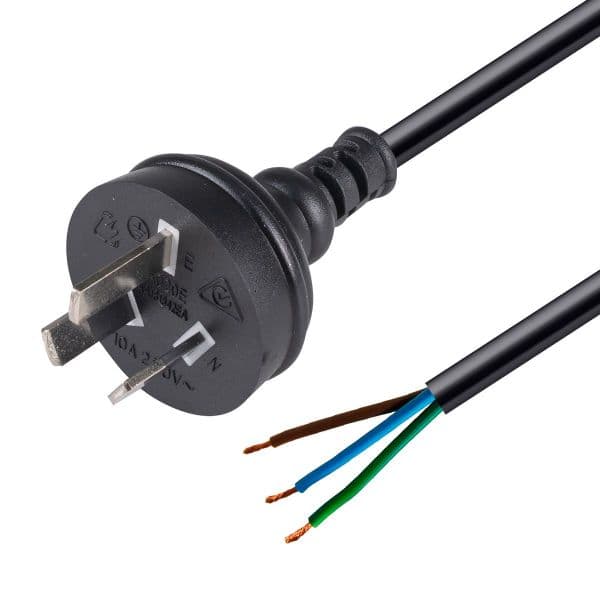 Dynamix DYNAMIX 1M 3-Pin Plug to Bare End, 3 Core 1mm Cable, Black Colour, C-PB3C10-1