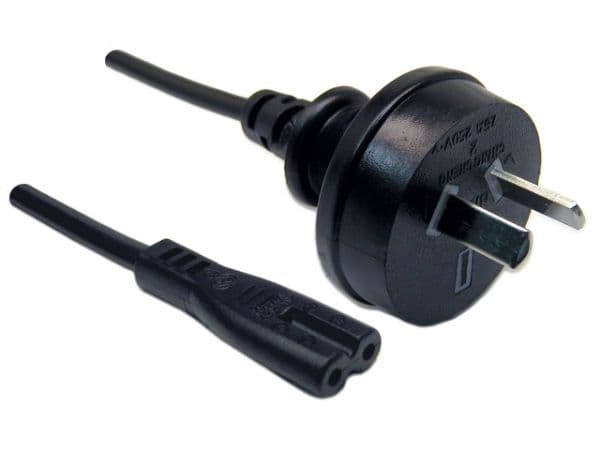 Dynamix DYNAMIX 0.3M 2-Pin plug to C7 Figure 8 connector. 7.5A. SAA C-POWERN803