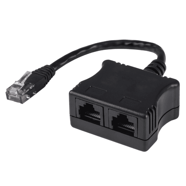 Dynamix DYNAMIX RJ45 Dual Adapter (2x Analogue Ph.) with short cable C-RJ45LT3