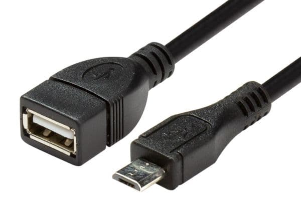 Dynamix DYNAMIX 0.1m USB 2.0 Micro-B Male to USB-A Female Adapter. OTG C-U2-OTG