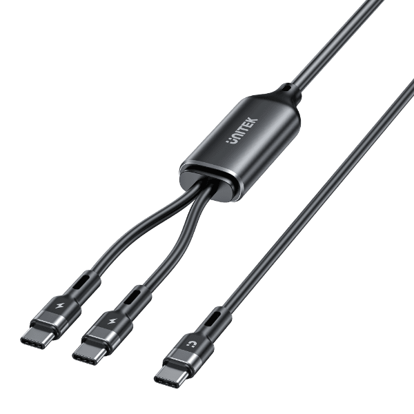 Unitek UNITEK 2-in-1 USB-C Cable with Dual Connectors. Fast Charge iPhone 16 C14146A