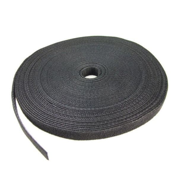 Dynamix DYNAMIX Hook & Loop Roll 20m x 12mm dual sided, BLACK colour CAB2012V