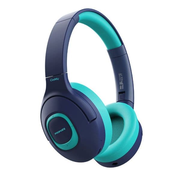 Promate Child-Safe Wireless Bluetooth Over-Ear Headphones. Up To 5 Hours Playback Time CODDY-AQA