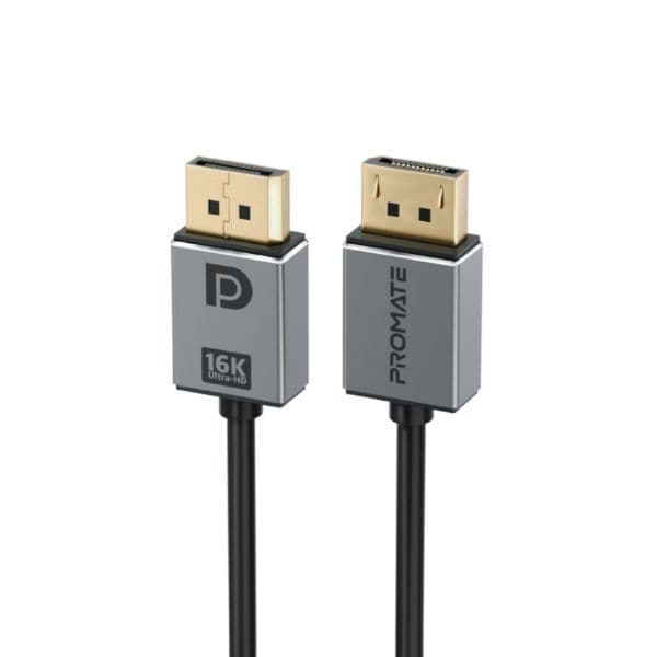 Promate PROMATE 2m 2.0 DisplayPort Cable. Supports HD up to 16K@60Hz. DPLINK-16K