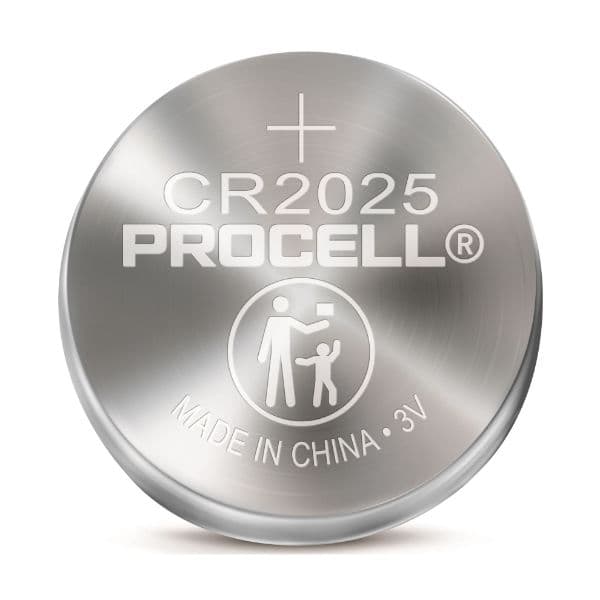 Procell PROCELL Lithium CR2025 Coin Battery. Box of 20 (4x Strips of 5) DURPC2025