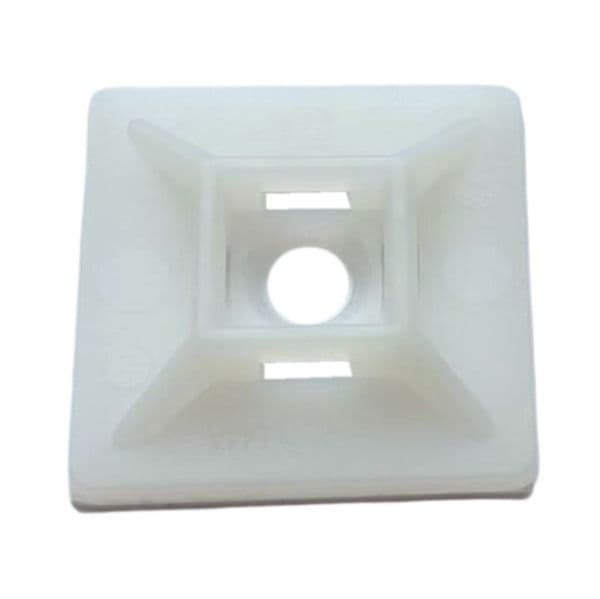 Dynamix 28 x 28mm Self Adhesive Natural Cable Ties Mount DY30CTM