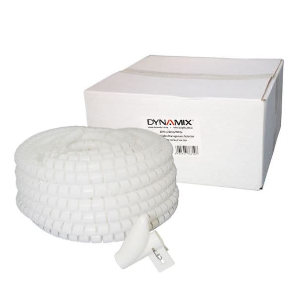 Dynamix DYNAMIX 20mx20mm Easy Wrap - Cable Management Solution, Bulk Packed, EW-2020W