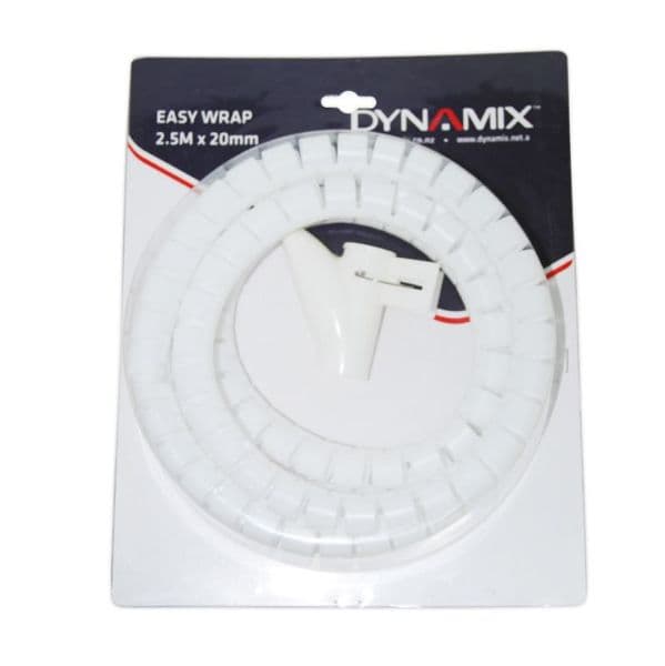 Dynamix DYNAMIX 2.5mx20mm Easy Wrap - Cable Management Solution, Blister EW-20RW