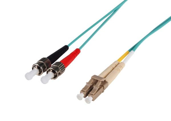 Dynamix DYNAMIX 2M 50u LC/ST OM3 Fibre Lead (Duplex, Multimode) FL-LCST50-2
