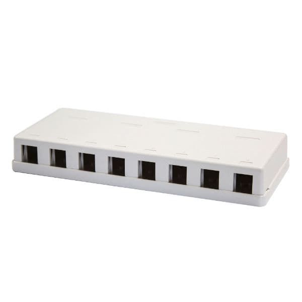 Dynamix DYNAMIX 8 Port Unloaded Keystone Wall Mount Enclosure FMT-UK-8P