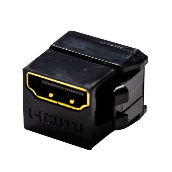 Dynamix DYNAMIX HDMI 2.0 Keystone Coupler Length 19.2mm, Gold-Plated, BLACK FP-HDMI20BK