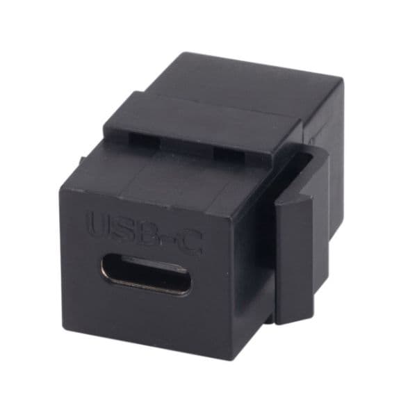Dynamix DYNAMIX USB-C 3.1 Keystone Jack Female to Female Connectors. FP-USB3C-BK