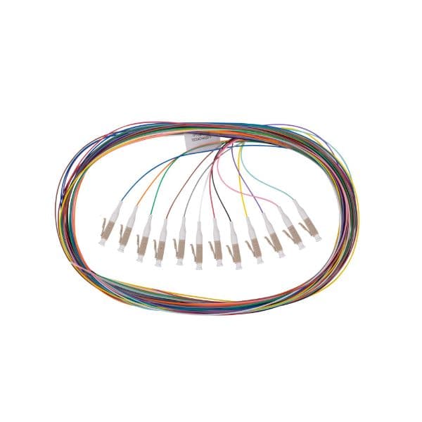 Dynamix DYNAMIX 2M LC Pigtail OM1 12x Pack Colour Coded, 62.5/900um Multimode FPT-OM1LC-12