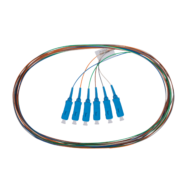Dynamix DYNAMIX 2M SC Pigtail OM4 6x Pack Colour Coded, 900um Multimode FPT-OM4SC-6