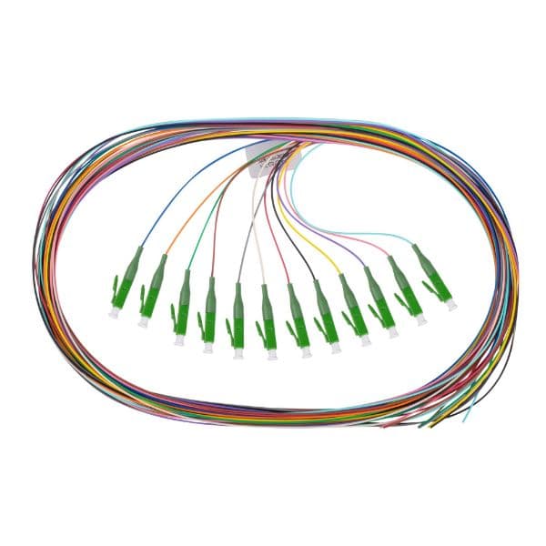 Dynamix DYNAMIX 2M LC APC Pigtail G657A1 12 Pk Colour Coded, 900um Single-mode FPT-OS1LCA-12