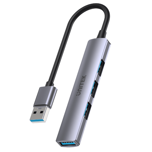 Unitek UNITEK 4-in-1 USB Multi-port Ultra Slim Hub with USB-A Connector. H1208A