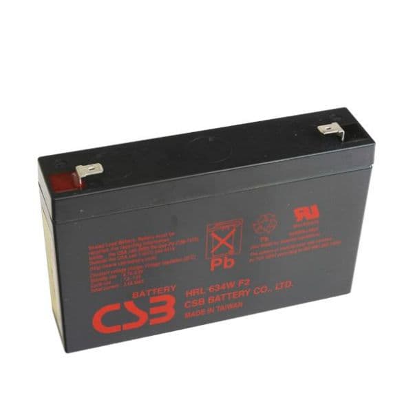 CSB CSB 6V 34W 9Ah Replacement Battery for 5P Rack Mount Models: HRL634WF2