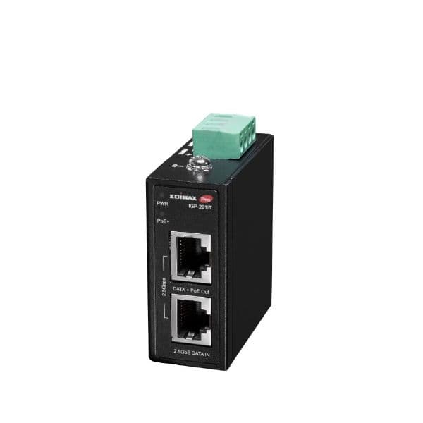 Edimax EDIMAX Industrial 2.5 Gigabit PoE+ 30W Power Injector. IGP-201IT