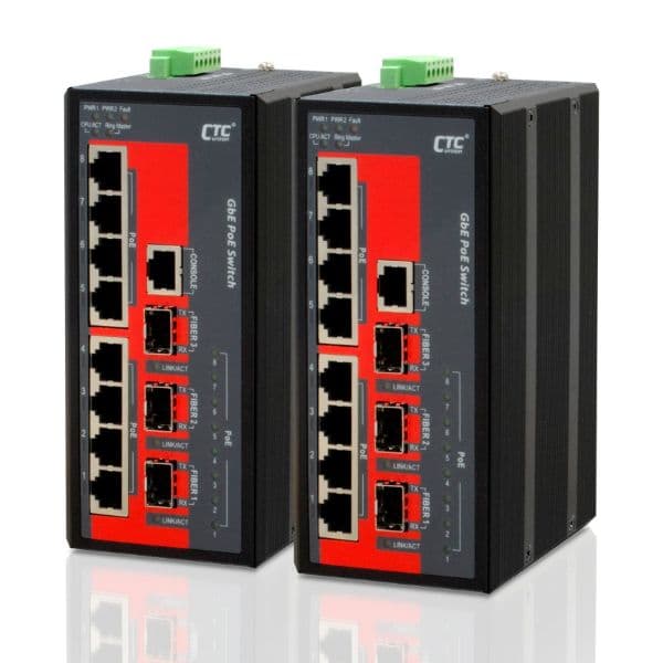 CTCunion CTC UNION 8 Port Gigabit Managed PoE Switch. -10C ~60C. IGS-803SM-8PH24