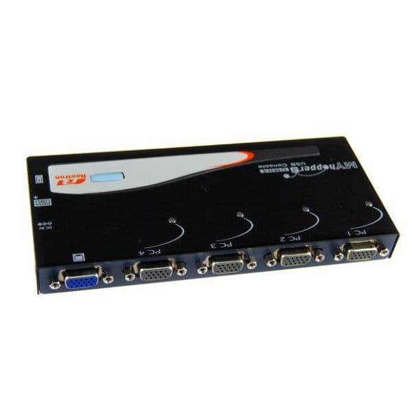 Rextron REXTRON 4 Port USB KVM Switch. Share 1x USB k/b/USB Mouse/Video KUMH4