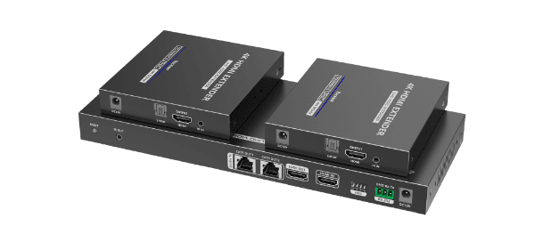 Lenkeng LENKENG 1-In-2-Out 4K@60Hz HDMI Extender. 1x HDMI in & 2x RJ45 out. LKV822P