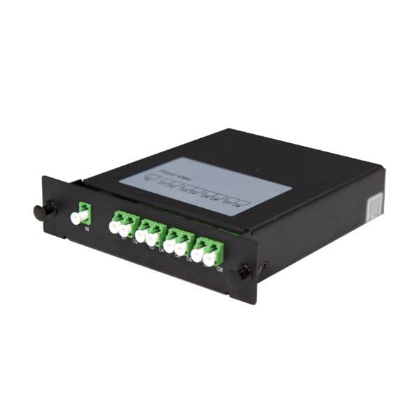 Dynamix DYNAMIX PLC Fibre Optic 1:8 LC/APC Splitter Cassette Module. PLC-LCAPC-18