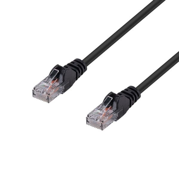 Dynamix DYNAMIX 0.5m Cat6 Black UTP Patch Lead (T568A Specification) 250MHz PLK-C6A-0