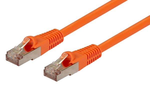 Dynamix DYNAMIX 7.5m Cat6A S/FTP Orange Shielded 10G Patch Lead. PLO-AUGS-7H