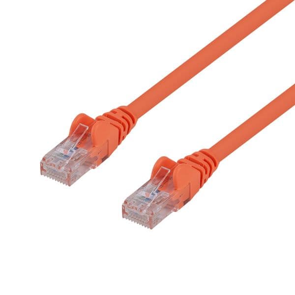 Dynamix DYNAMIX 1m Cat6 Orange UTP Patch Lead (T568A Specification) 250MHz PLO-C6A-1