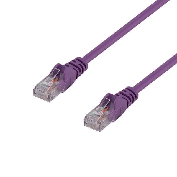 Dynamix DYNAMIX 0.3m Purple Cat 6 UTP Patch Lead (T568A Specification) 250MHz PLP-C6A-PP