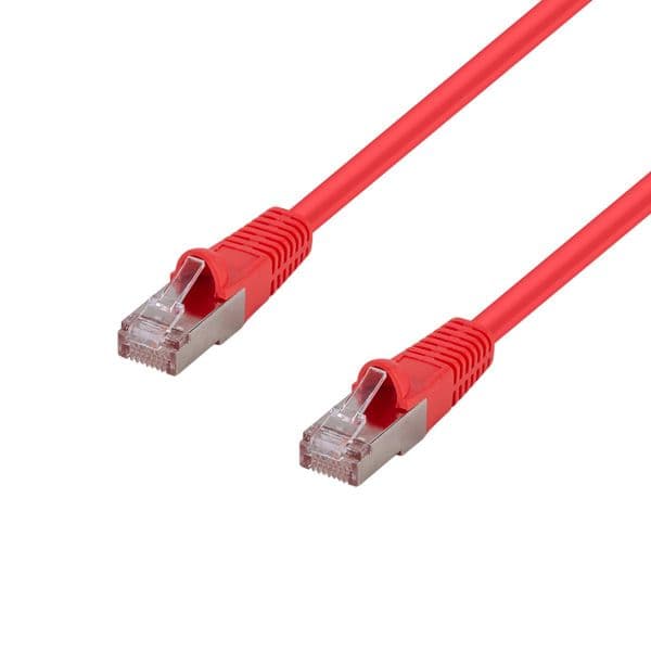 Dynamix DYNAMIX 1.5m Cat6A S/FTP Red Shielded 10G Patch Lead. PLR-AUGS-1H