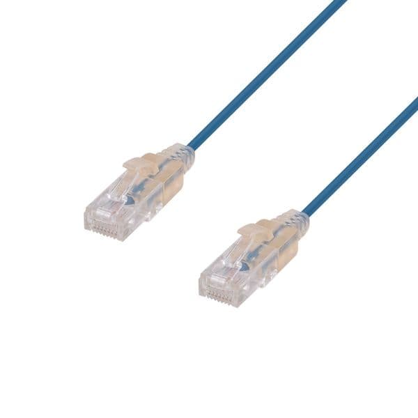 Dynamix DYNAMIX 1m Cat6A 10G Blue Ultra-Slim Component Level UTP PLSE-C6-1