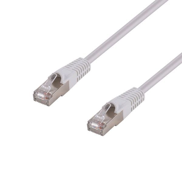Dynamix DYNAMIX 0.75m Cat6A S/FTP White Shielded 10G Patch Lead. PLW-AUGS-TQ