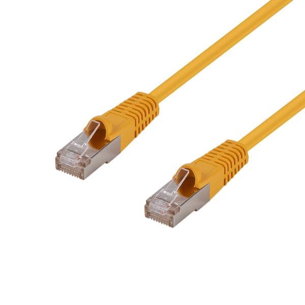 Dynamix DYNAMIX 2m Cat6A S/FTP Yellow Shielded 10G Patch Lead. PLY-AUGS-2