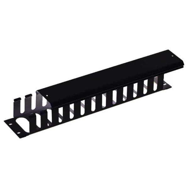 Dynamix DYNAMIX 19' 2RU Finger Cable Management Bar with protective cap. PP-CMC02