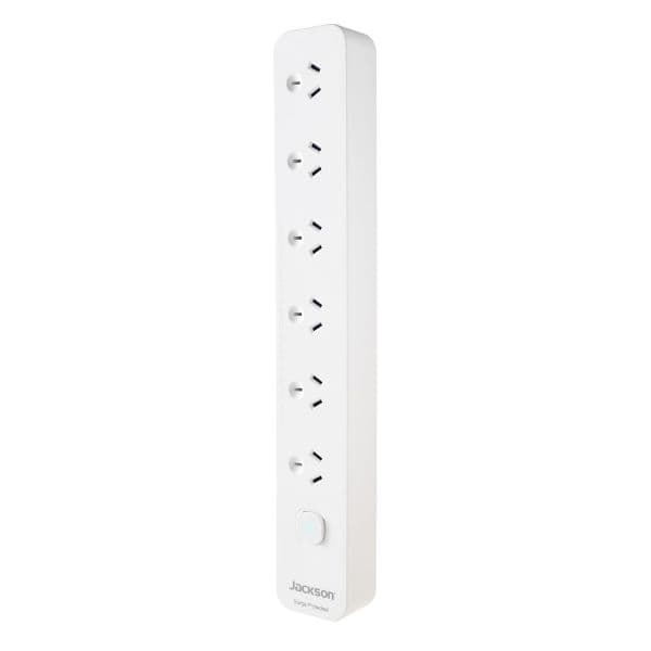Jackson Master Switched 6 Way Surge Protected Powerboard PT5966