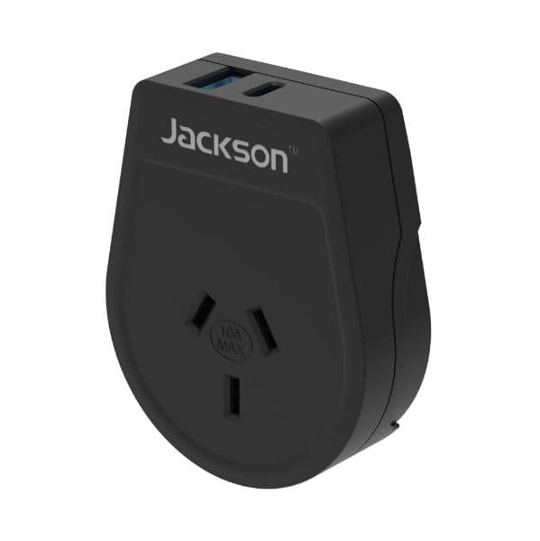 Jackson Outbound 20W PD Travel Adapter USB-A/C Ports NZ/AUS Plugs for PTA8809USBPD