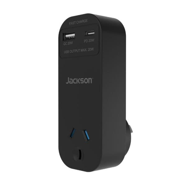 Jackson 20W PD Rapid Charge USB-A/C Ports Wall Adapter PTPD20W