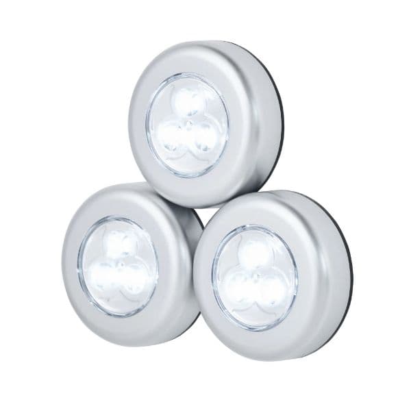 Jackson JACKSON Triple Pack LED Push Light. 3 x AAA Batteries per Light PTPLIT3L