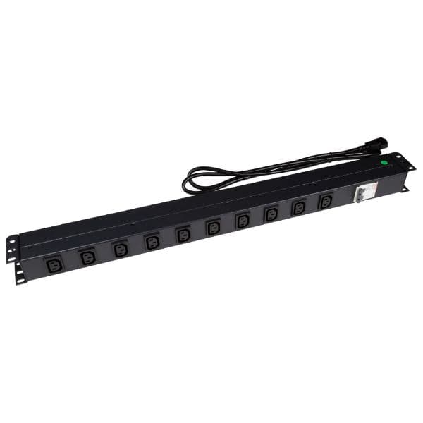 Dynamix DYNAMIX 10 Outlet Vertical Power Rail (10A IEC C13) with 6KA RPR-IEC-10A10V