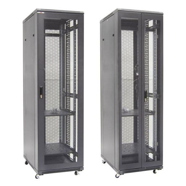 Dynamix DYNAMIX 42RU Server Cabinet 1000mm Deep, Front Mesh Door, Rear mesh RSME42610