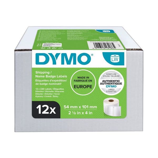 Dymo DYMO Genuine LabelWriter Shipping Labels,54mm x 101mm, 220 S0722420