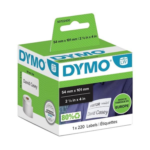Dymo DYMO Genuine LabelWriter Shipping Labels. 1 Roll (220 Labels) S0722430
