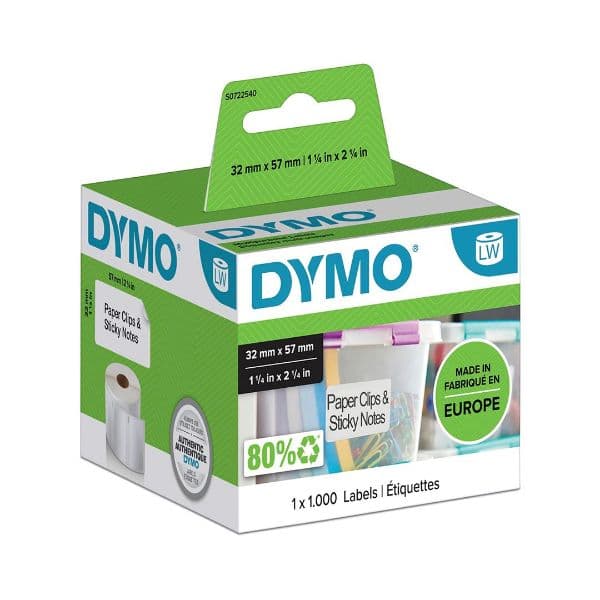 Dymo DYMO Genuine LabelWriter Multi Purpose Labels. 1 roll (1000 S0722540