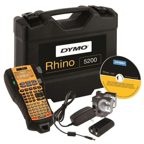 Dymo DYMO Rhino 5200 Industrial Labeller Hard Case Kit,Hot-keys to print S0841440