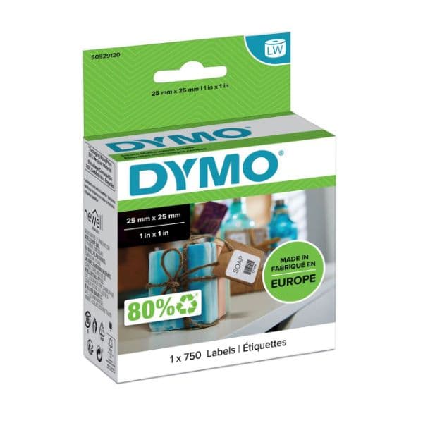 Dymo DYMO Genuine LabelWriter Multi Purpose labels,  25mm x 25mm, S0929120