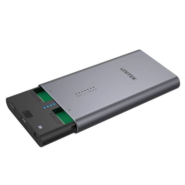 Unitek UNITEK USB-C to PCIe/NVMe M.2 SSD 10Gbps Dual Bay Enclosure. S1206A