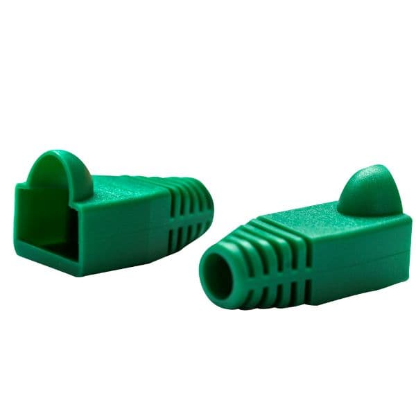Dynamix DYNAMIX GREEN RJ45 Strain Relief Boot (6.0mm Outside Diameter). 20pk SRB-UTP-GRN-20