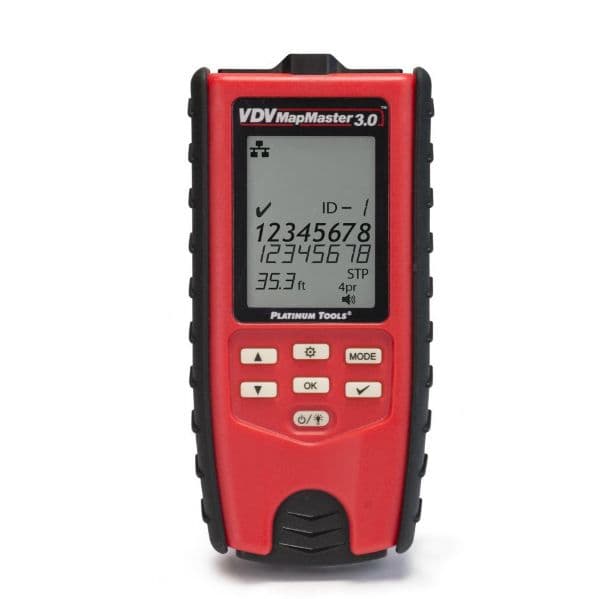 Platinum Tools PLATINUM TOOLS VDV MapMaster 3.0 Cable Tester Kit. Kit Includes VDV T130K1